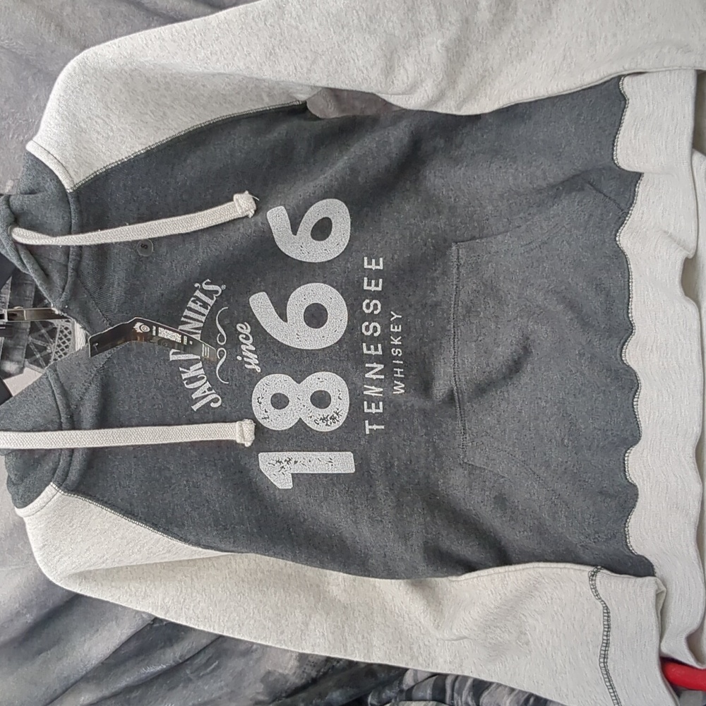 Harley-Davidson Gray and Cream Hoodie